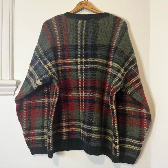 VINTAGE plaid wool sweater - Picture 5 of 6